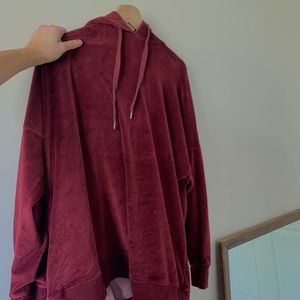 PACSUN red velvet sweatshirt